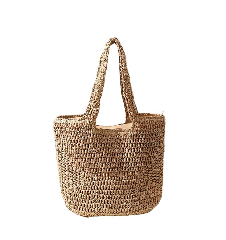 Audrey Straw Tote