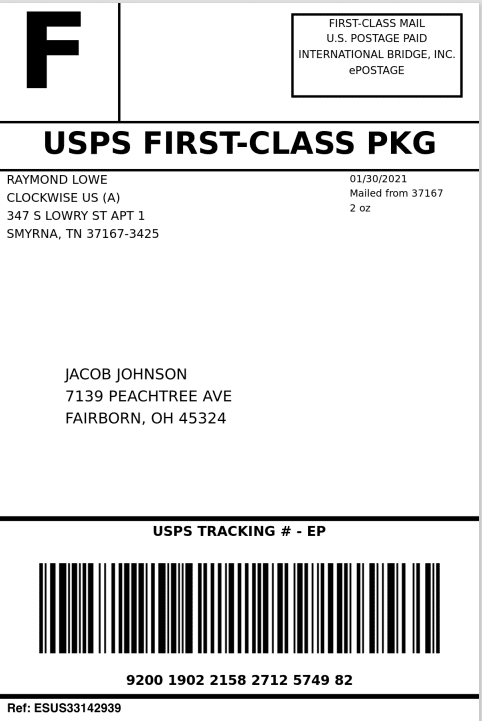 USPS First Classs